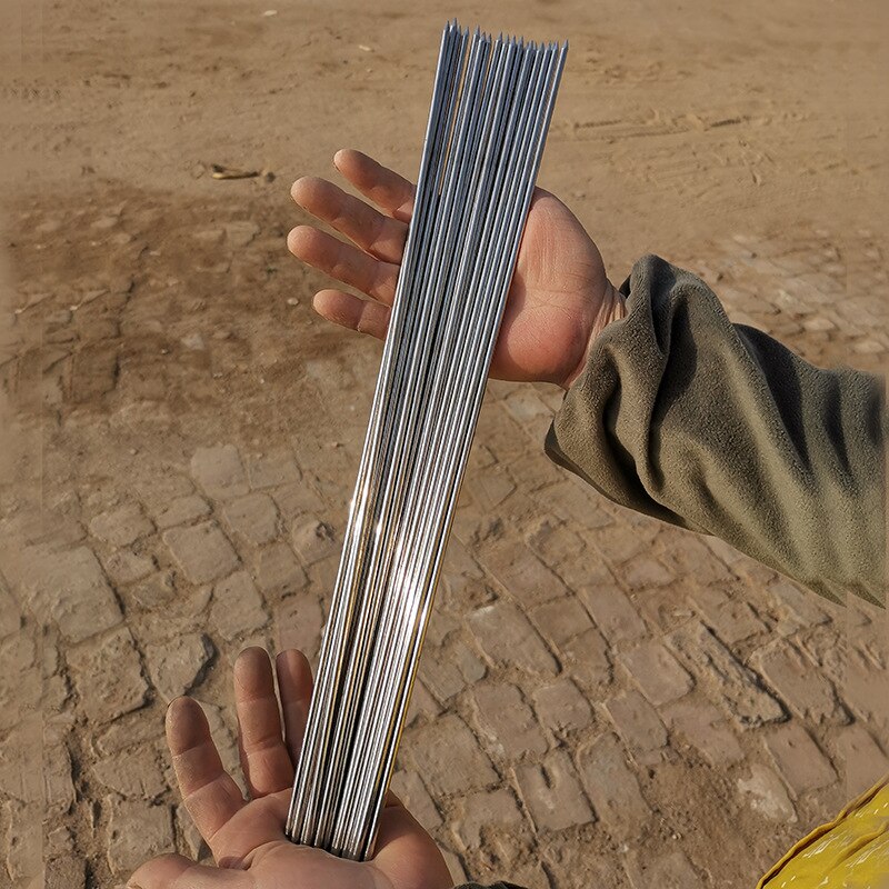 3mm Thick Barbecue Skewers Stainless Steel Non Stick BBQ Skewer 30pcs + Tube Reusable Metal Needle Sticks for Shish kabob Grill