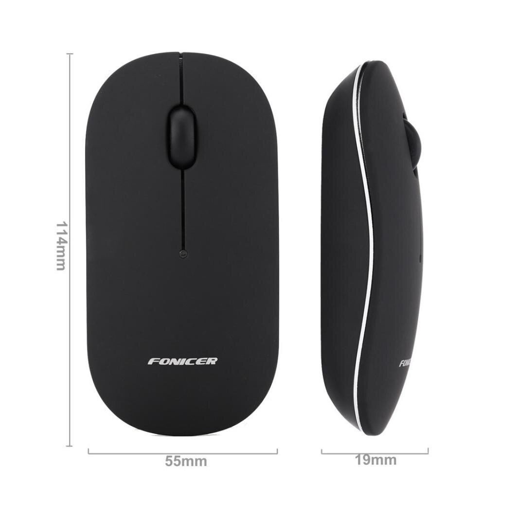 Ultra-Thin 2.4GHZ Wireless Mice 2400 DPI 4 Buttons Optical USB Gaming Mouse Mute Lovely MinnieMouse For Office Home Computer