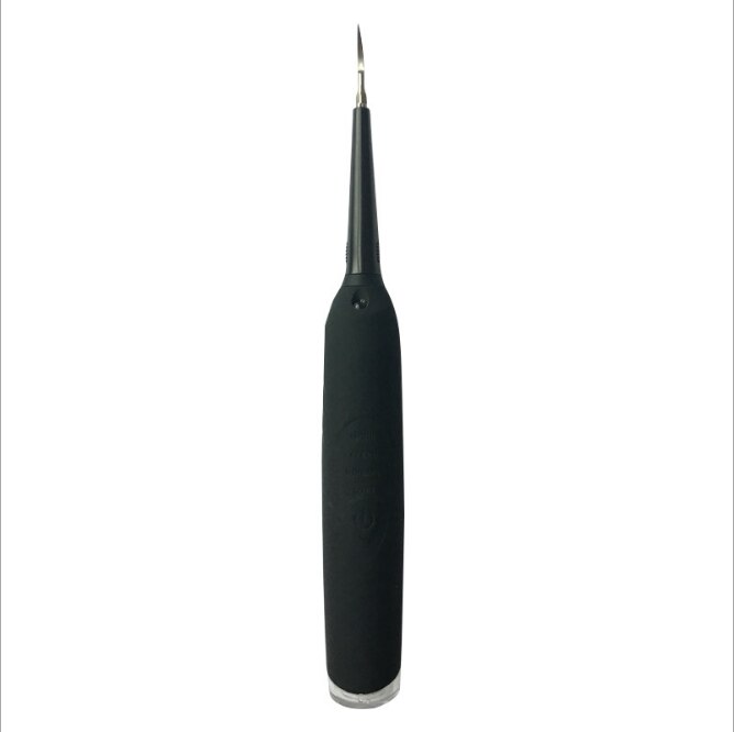 Détartreur dentaire à ultrasons seconde génération Portable électrique taches de dents tartre nettoyant blanchir les dents enlever les irrigateurs oraux: Black