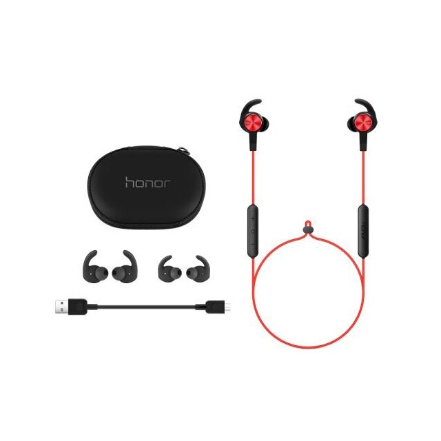 Nowe słuchawki Honor XSport AM61 połączenie bezprzewodowe Bluetooth z mikrofonem douszny styl ładowania łatwy zestaw słuchawkowy dla Huawei IOS Android: Niebieski