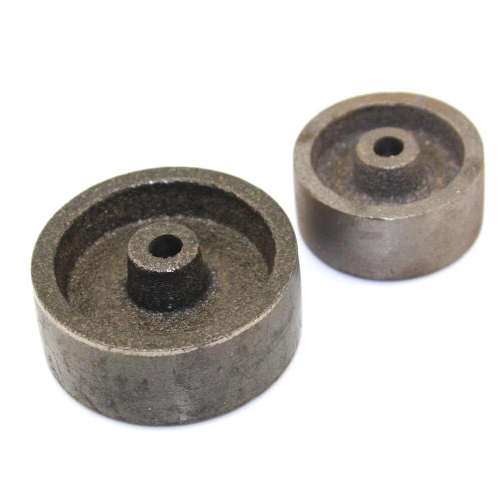 Jern hjul jern hjul diy samlet metal støbejerns hjul model vogn metal hjul kraftige bærende hjul 50mm