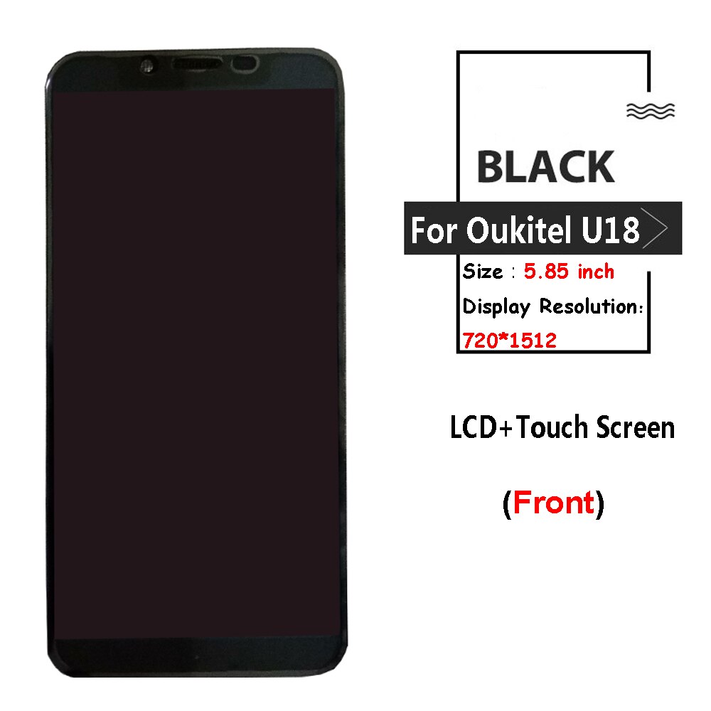 Pour Oukitel U18 LCD affichage + écran tactile pièces de réparation pièces de rechange accessoires pour Oukitel U18 lcd