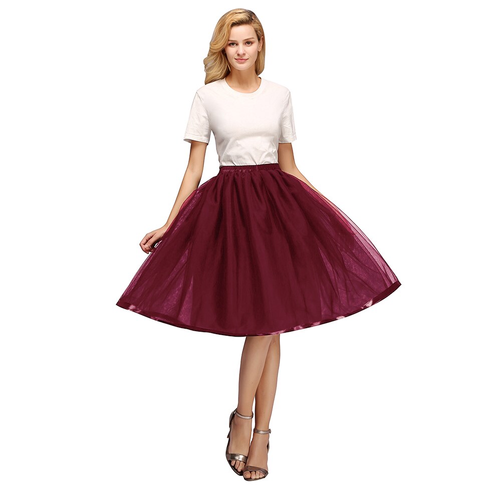 Tüll Kurze Petticoat Hoopless Hochzeit Krinoline Schichten Frau Rock Unterrock Woamn Erwachsene Tutu Rockabilly Braut Zubehör