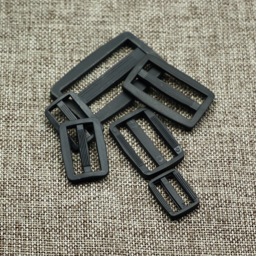 10pcs Nylon/POM Buckle 15mm/20mm/25mm/32mm/38mm/50mm Adjustable Buckles Dual/Tri Buckles for Belt Suitcase Accessories