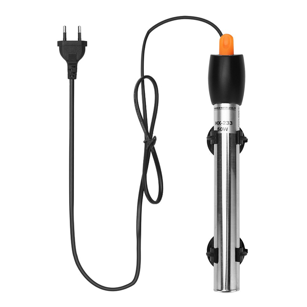 220-240V Aquarium Adjustable Heater Stainless Steel Submersible Thermostat Heating Rod For Fish Tank 50W/100W/200W/300W/500W
