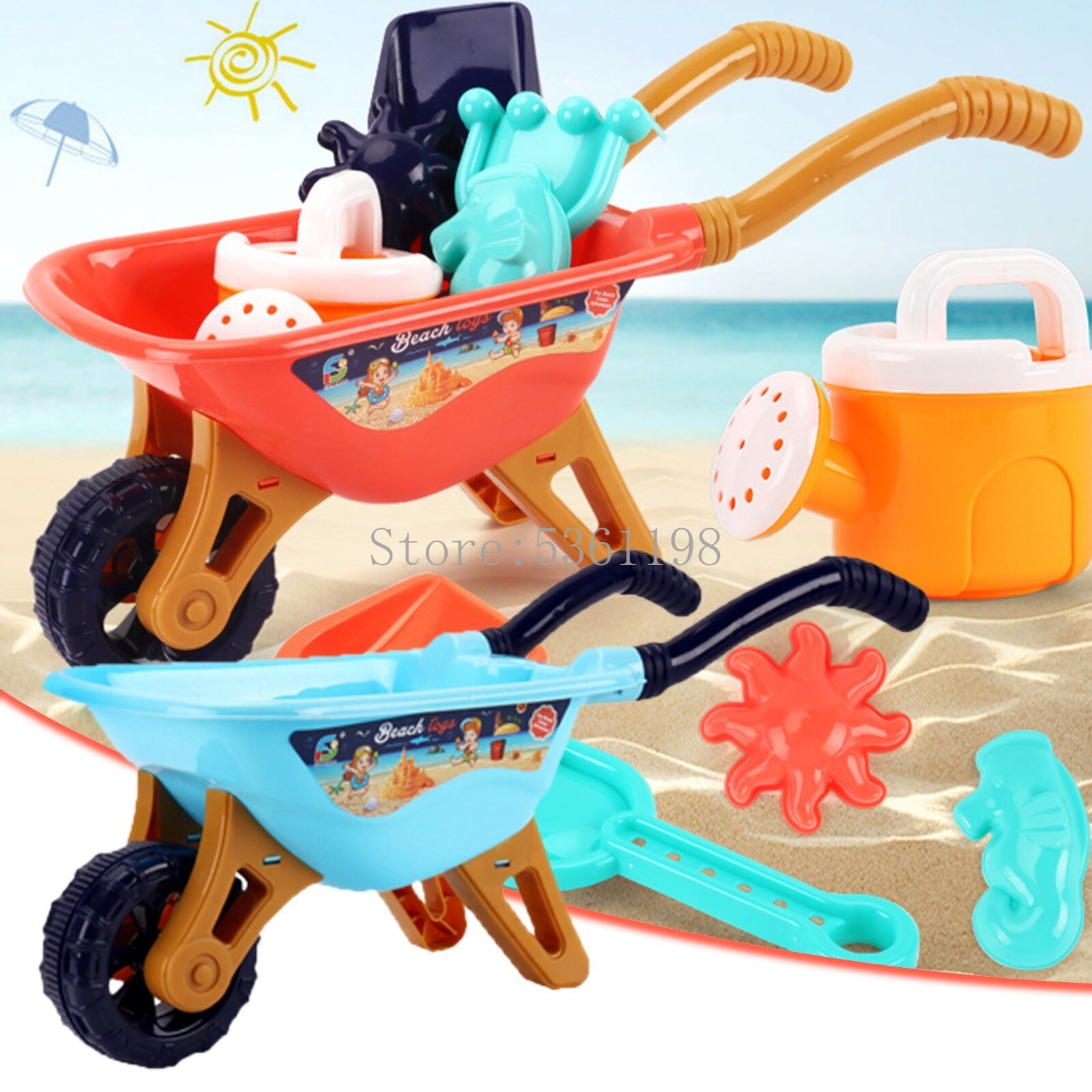 6 Teile/satz Baby Strand Spielzeug Sandkasten Spielzeug Für Kinder Sandkasten Sand Formen Sand Castle Werkzeug Warenkorb Schaufeln Eimer Outdoor Spielzeug für Kinder