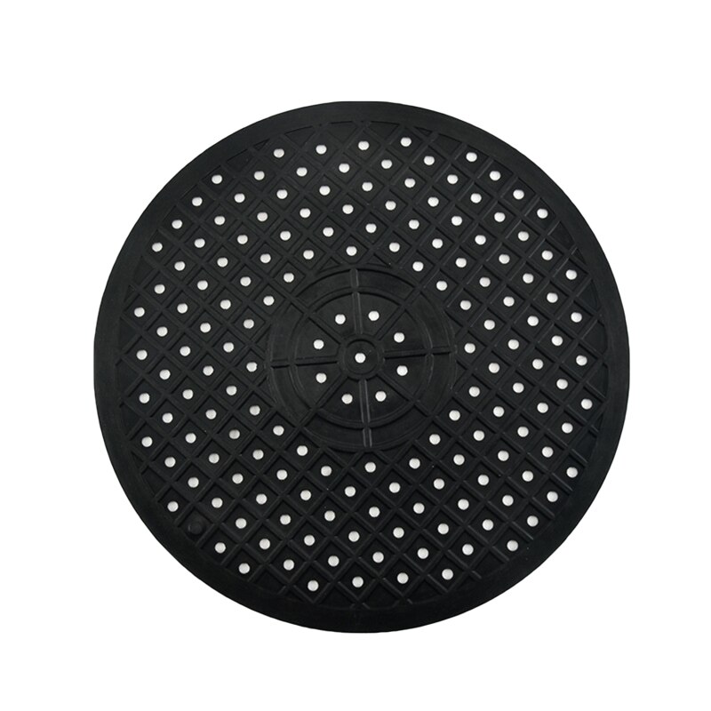 Quick Afvoer Keuken Tafel Anti Slip Zachte Rubber Gootsteen Mat Drogen Gerechten Warmte Isolatie Protector Multifunctionele Badkamer Thuis: Black Round
