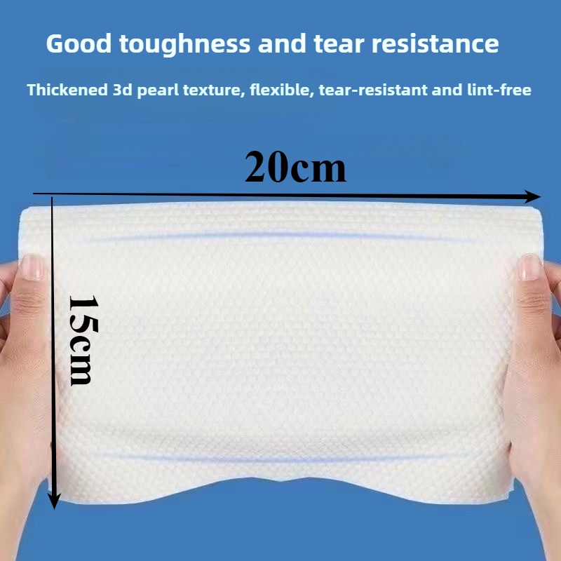 Reusable thickened face towel One pack of 50/100 pieces per pack Travel cleanser wet dry makeup remover cotton soft fabric tool