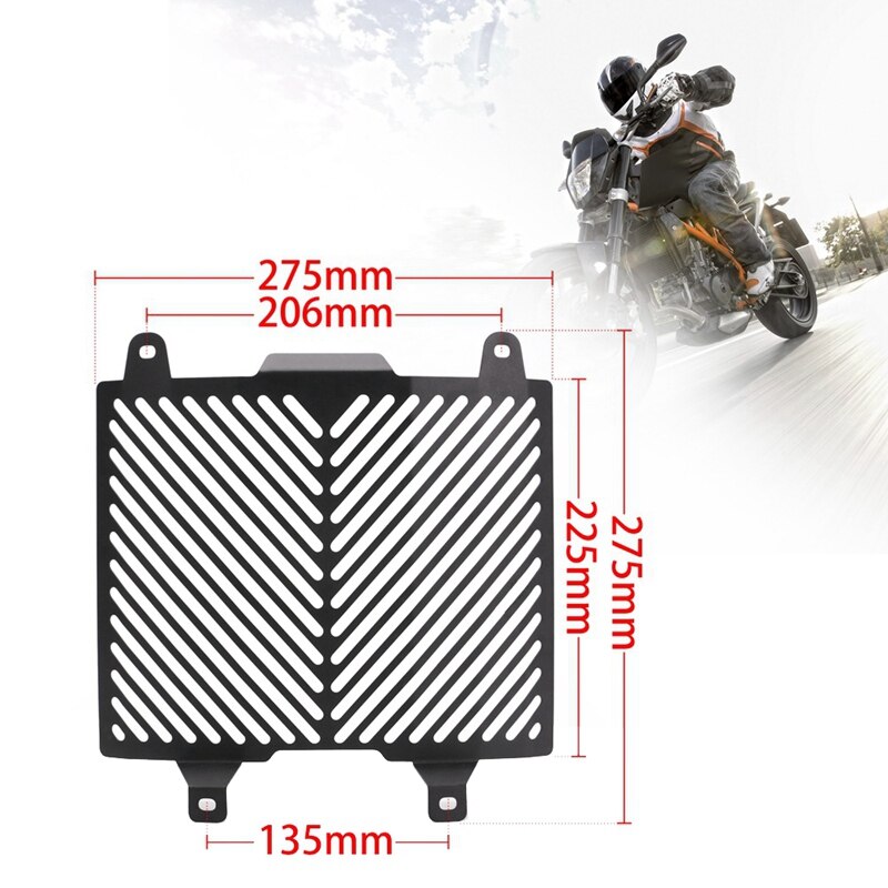 Motorrad Kühlung Netz Aluminium Wasser Panzer Netz Montage umrüsten Schutz Netz Geeignet für KTM 690 Herzog 12-17