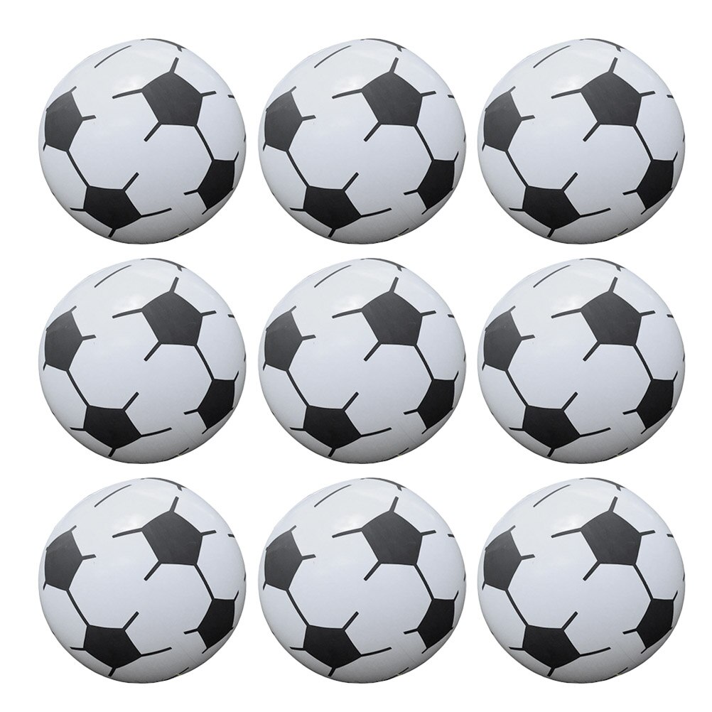 10 Pcs Strand Ballen Zomer Opblaasbare Grappige Water Spelen Voetbal Zwembad Bal Speelgoed Strand Voetbal Voor Kinderen Kids 30 Cm ballen