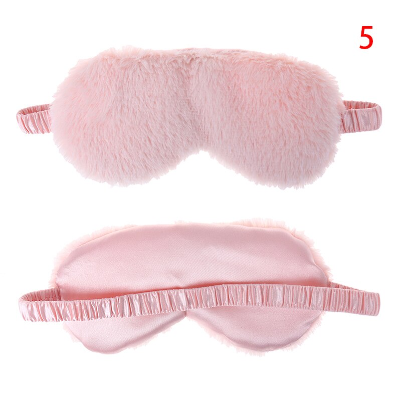 Super Soft Plush Eye Masks Silk Love Cloud Eye Cover Rabbit Plush Sleeping Mask Eyepatch Cartoon Nap Eye Shade Blindfold: 5