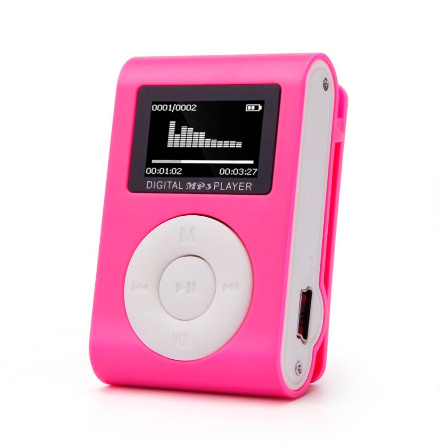 Top Mini mp3 USB Clip MP3 Speler Lcd-scherm Ondersteuning 32 GB Micro SD TF CardSlick stijlvolle Sport Compact