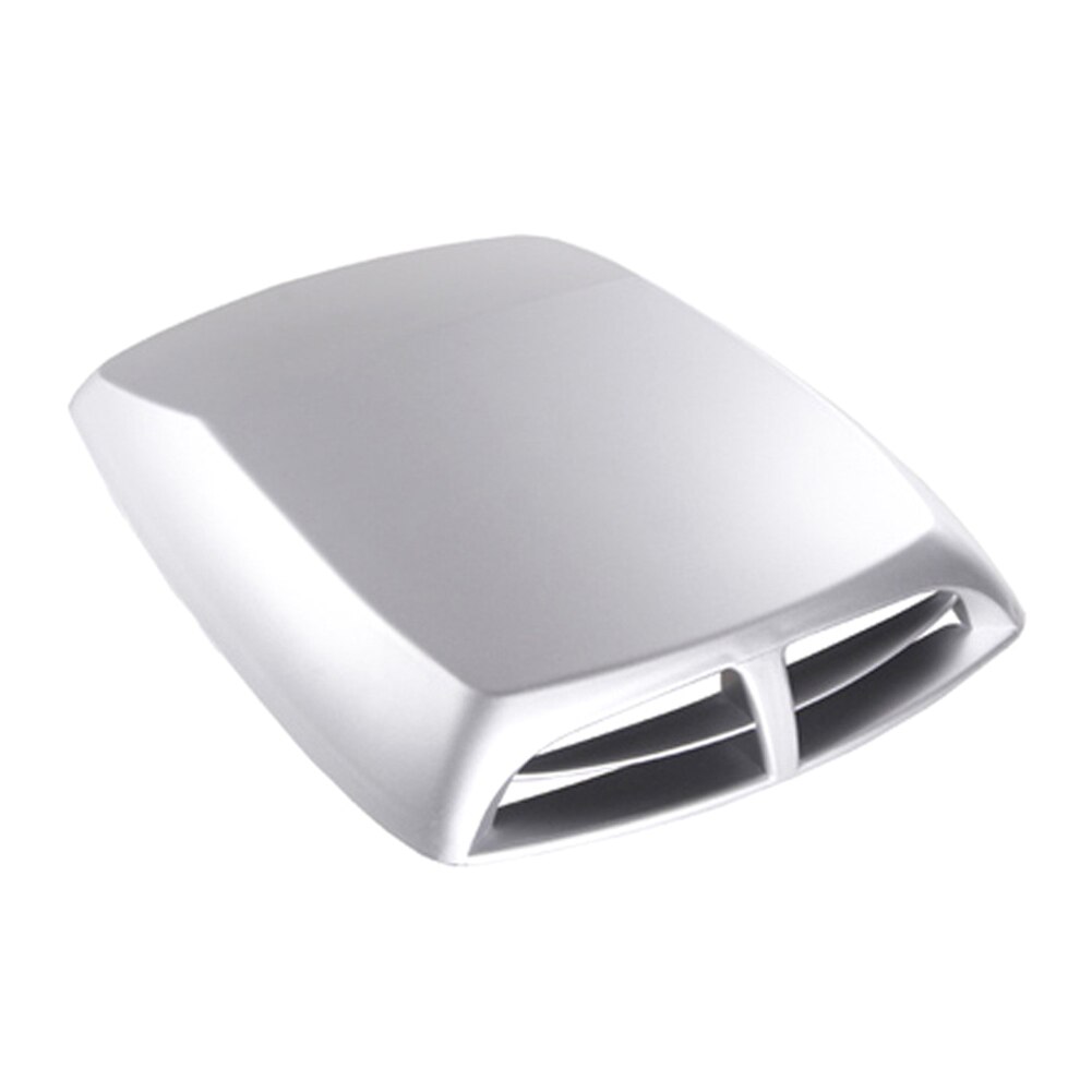 Universal Cars Air Flow Intake Hood Scoop Vent Bonnet Cover DIY Auto Styling Decorative Accessories: Silver Grey
