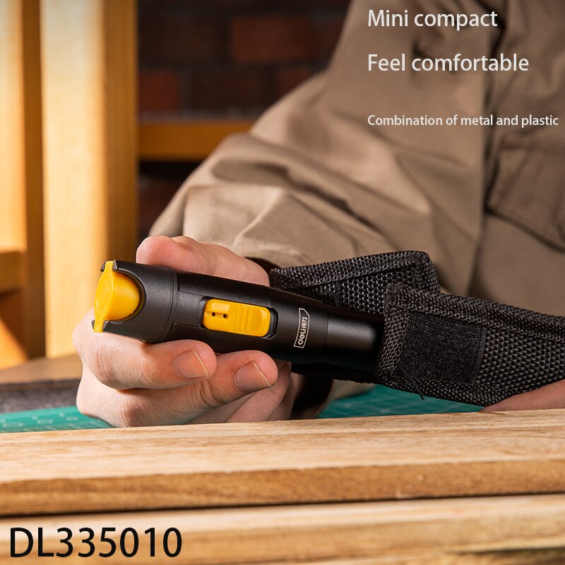 Deli DL335010 Optical Fiber Test Pen 10KM Detection Distance Rated Voltage 3V Power Greater Than 10mw Output Wavelength 650nm