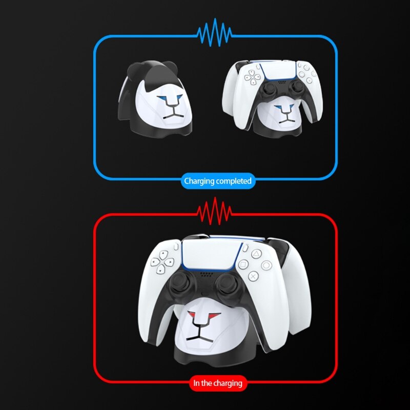 Dual Compatible w/ PS5 Charging Station Docking Station Charging Stand