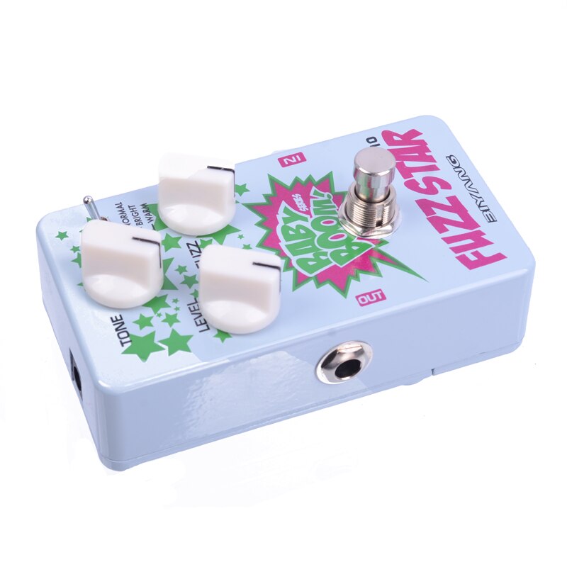Biyang fz -10 babyboom serie 3 modes fuzz guitar effekt pedal true bypass fuld metalskal med fuzz kontrolknapper