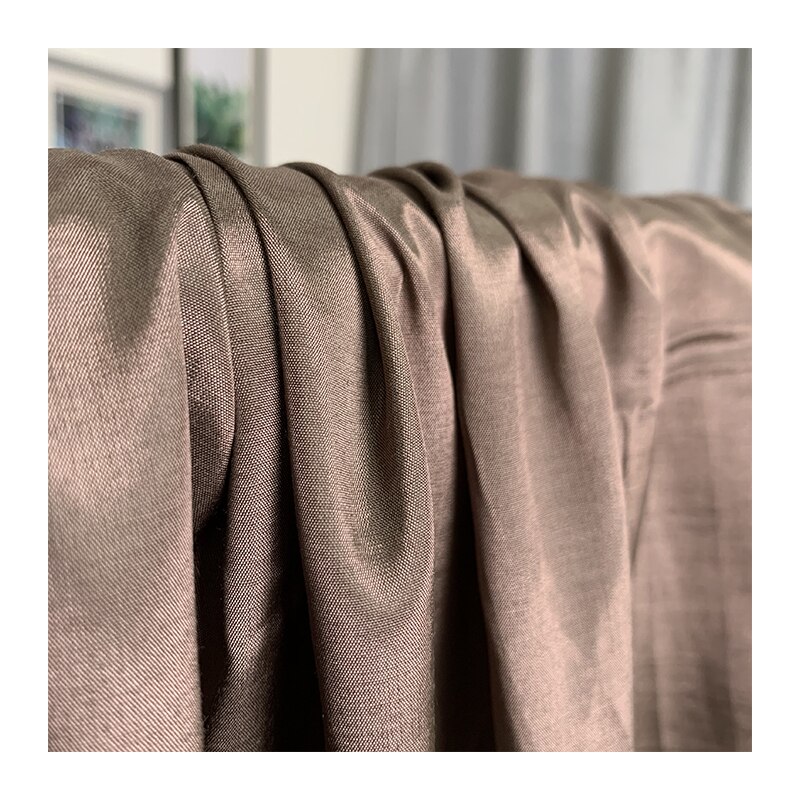 Hilo blanco de 145cm de seda teñida de algodón para verano, materiales de costura para ropa, tela de vestido,