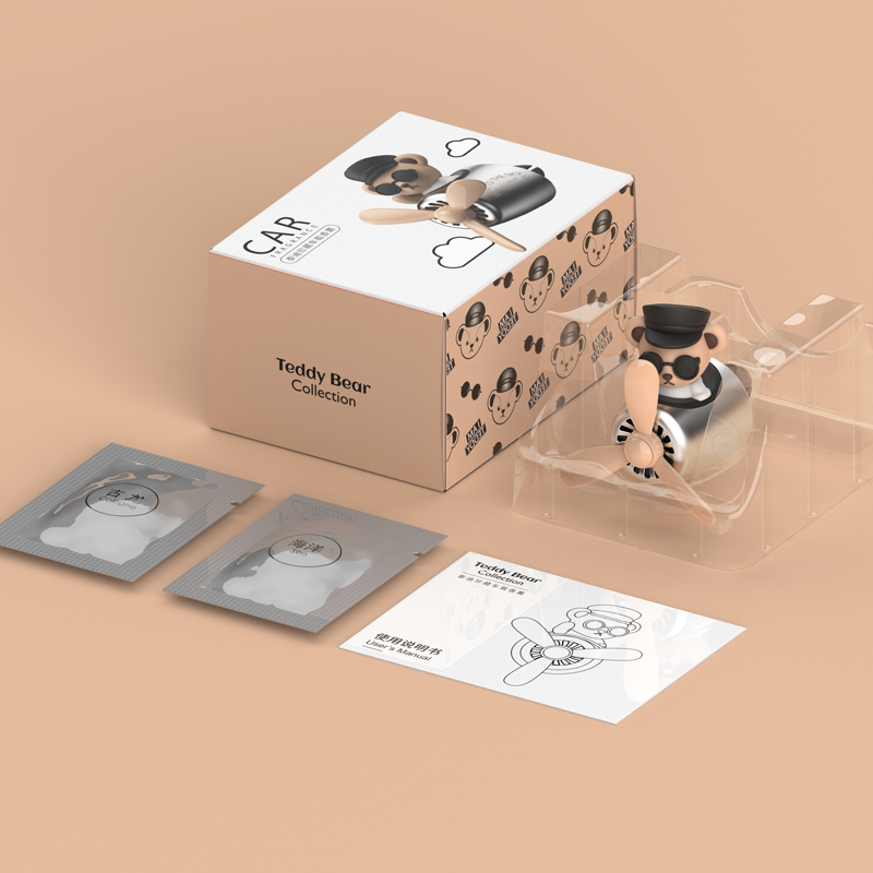 Parfyme bil luftfrisker 1pc mini vifte søt automatisk luftventilklips utløp aromaterapi bil-styling interiør tilbehør: Aprikos