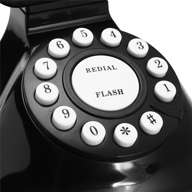 Vintage Telephone Multi Function Plastic Home Telephone Retro Antique Phone Wired Landline Phone Office Home Telephone Desk Deco