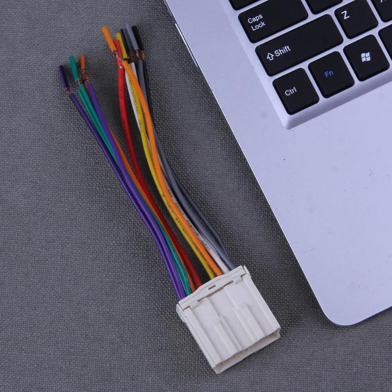 Car Stereo CD Player Wiring Harness Radio Wire Plug 13Pin Terminal Connector Cable for Mitsubishi for JOYEAR for Souest-Lioncel