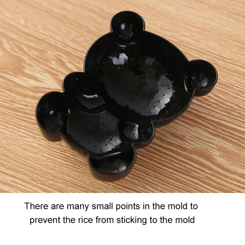 4pcs/Set Cute Panda Rice Mold DIY Sushi Mold Maker Dry Roasted Seaweed Cutter Sushi Making Kitchen Tools Bento Accessories