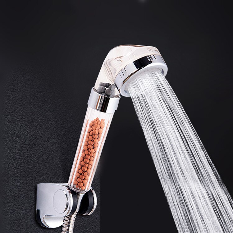 Function Adjustable Jetting Shower Head Bathroom High Pressure Water Handheld Saving Anion Filter SPA Shower Headswers