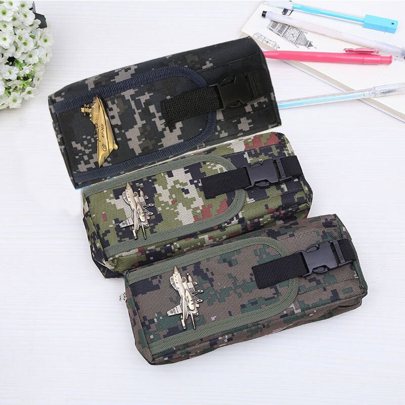 School Etui Voor Jongens Camouflage Grote Multifunctionele Grote Capaciteit Pen Box Zak Etui Kinderen Briefpapier Levert