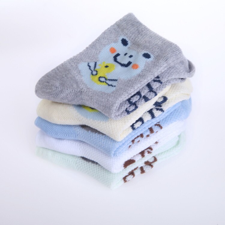 5 Paare / viel neue freundlicher socken Baby socken Fischnetz atmungsaktive frosch aufbringen Jungen und mädchen socken