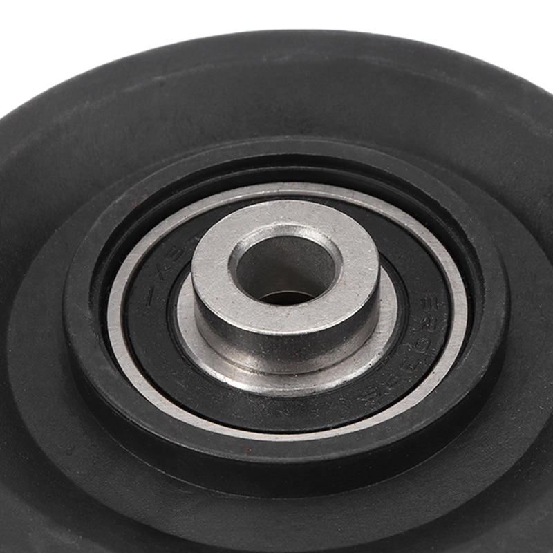 1 pieza de 3,5 "90mm, rodamiento de nailon negro, Cable de rueda de polea, accesorios universales de equipo de entrenamiento de fuerza y Fitness