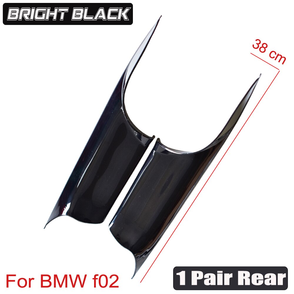Manija de puerta Interior de coche de plástico ABS para BMW f01 f02 serie 7 730 740 750, Panel de tracción, molduras de Marcos, cubierta de fibra de carbono/negro brillante