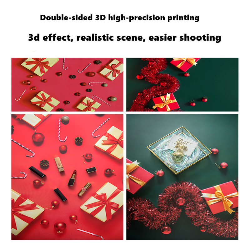 Background photography 2 Sides Marble Wood Grain photo studio Cosmetics Easter decoration 57*87cm Waterproof Photo background