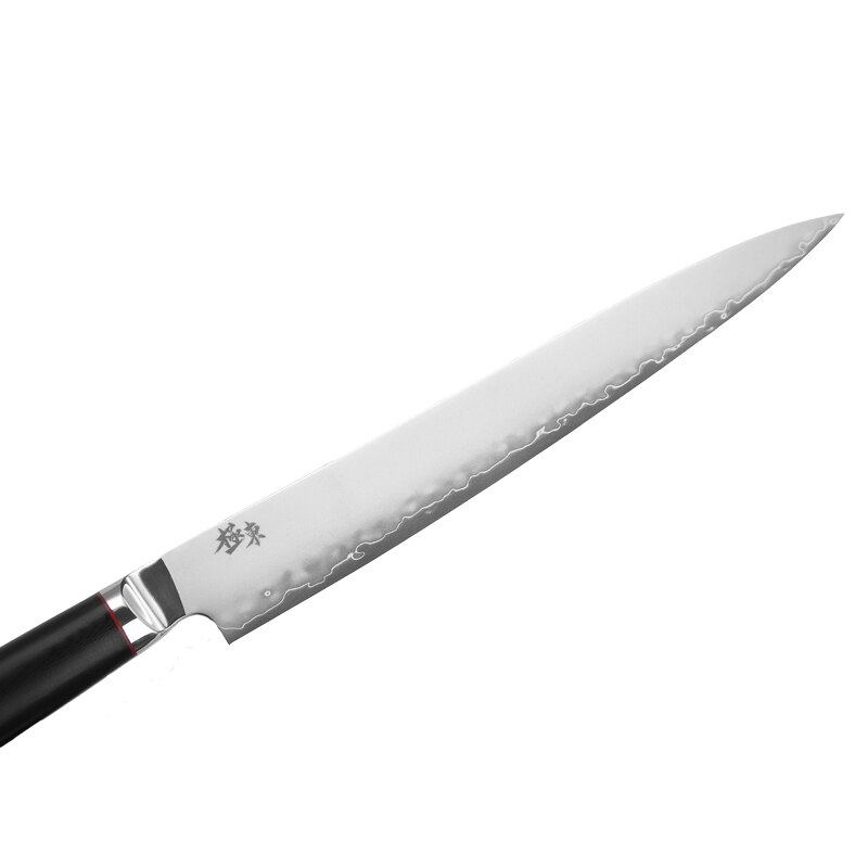 Japan aus -10 komposit stål smedning kløveknive filetknive udskæring knive lakseknive sort valnød skede giveaway