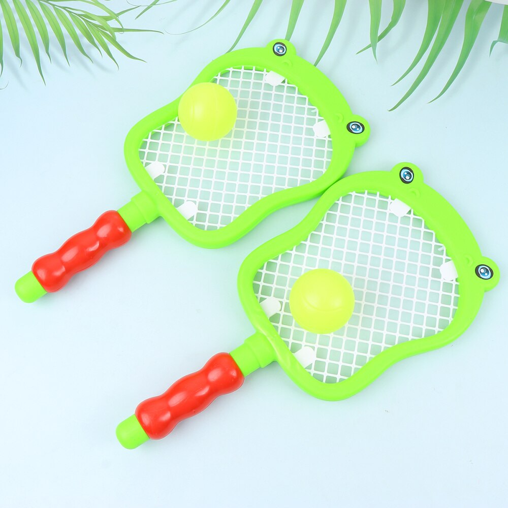 1 set praktiskt bärbart tennisracket badmintonracket set sportleksaker för småbarn barn barn