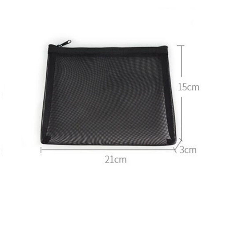 Eenvoudige Mode Mesh Cosmetische Tas Voor Vrouwen S/M/L Set Make-Up Tas Lippenstift Bag Travel Organizer Make organisator Cosmetica Pouch: L