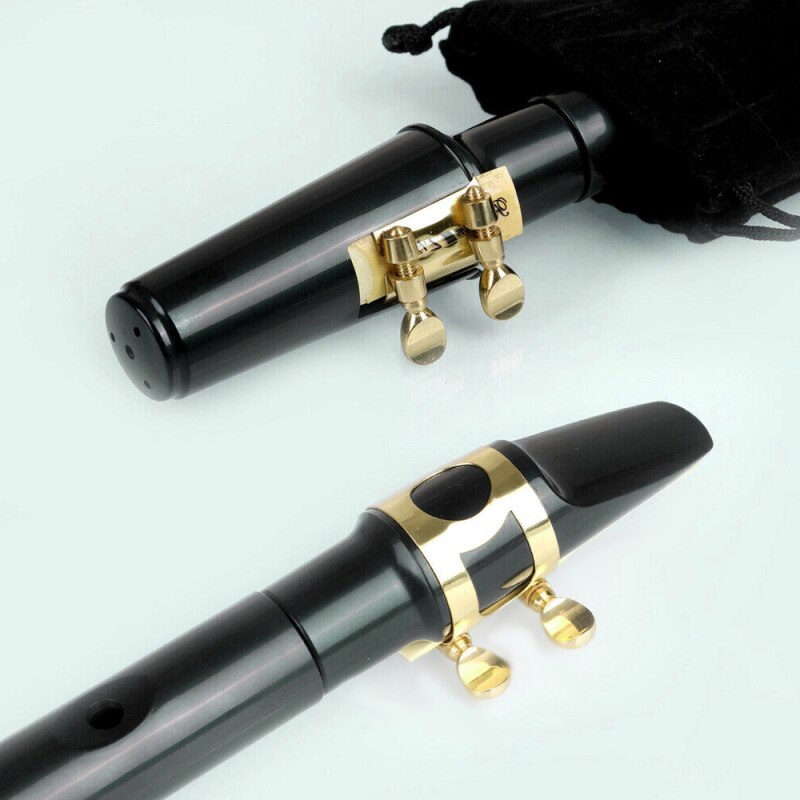 Nero Portatile Mini Sassofono Piccolo Sax C Chiave Sassofono ABS Leggero Sax Strumenti Musicali Boccaglio Tasca per Il Principiante