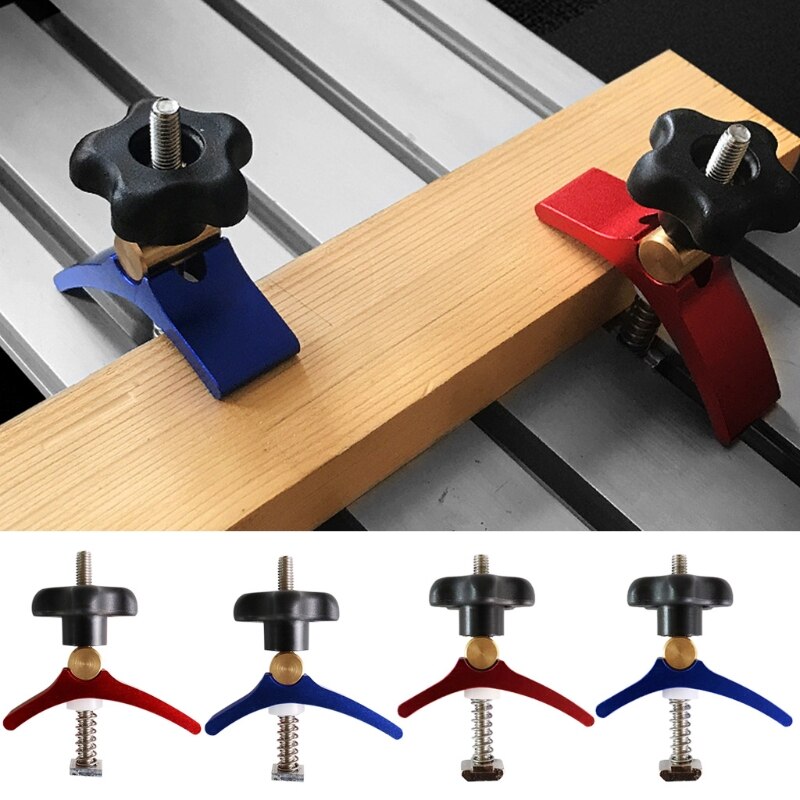 50LB T Nut T Rail Clamp Set T-track Clamp Aluminium Clamp Set for Woodworking