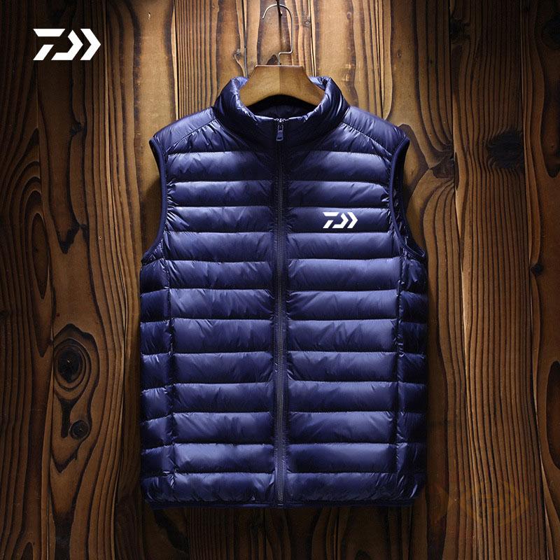 Daiwa-Chaleco de pesca fino sin mangas para hombre, ropa de pesca sólida para deportes al aire libre, transpirable, informal, Fitness,
