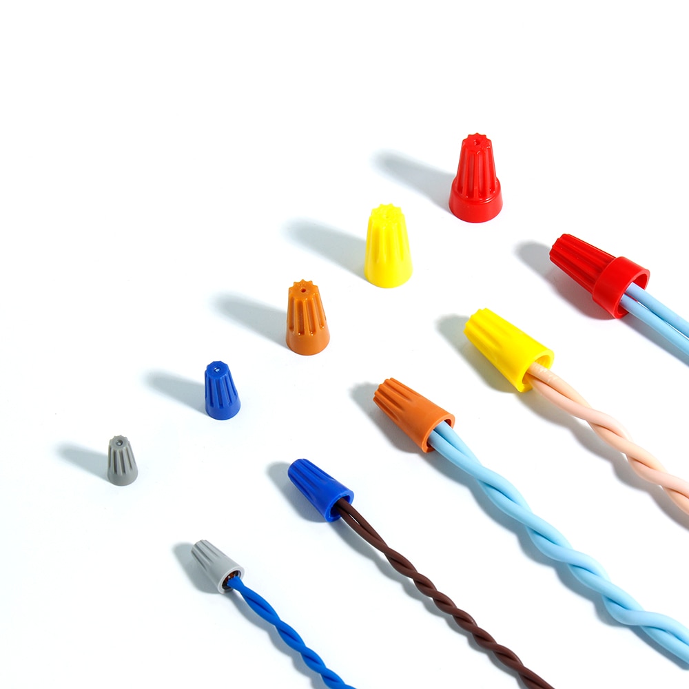 Practical Electrical Wire Connection Screw Twist Connector Cap Insert Nut Spring wire end P1 P2 P3 P4 P6 Terminals Rotating Kit