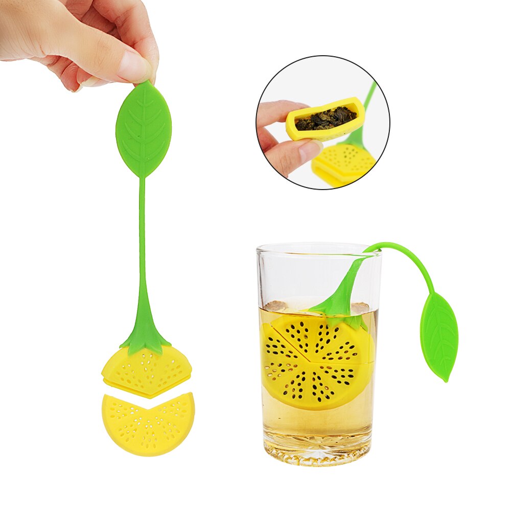 Tea Supplies Diffuser Tea Leaf Strainer Silicone Filter Tools Lemon High Temperature Resistance Herbal Spice