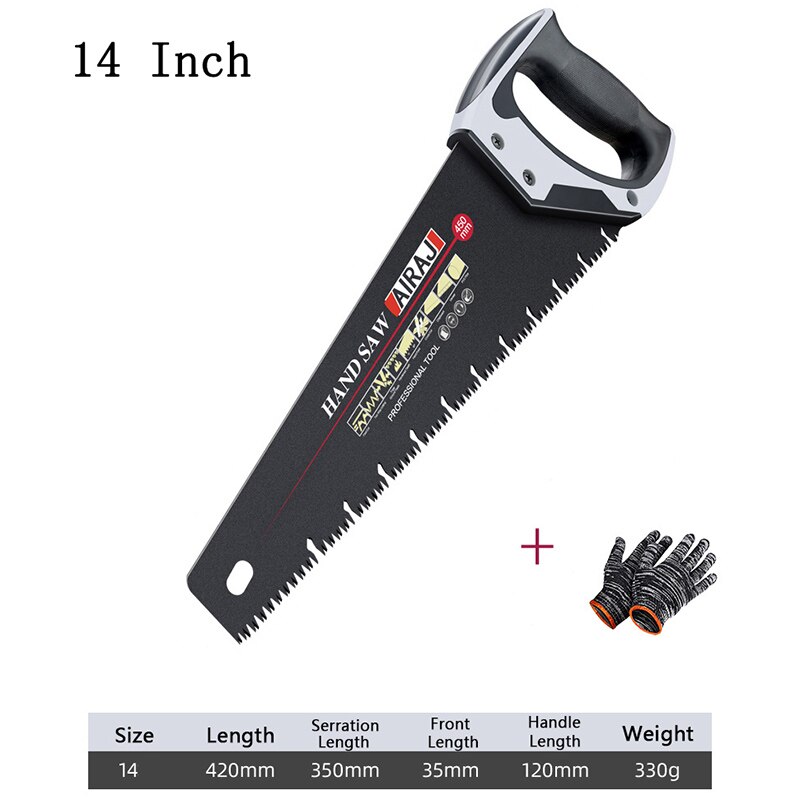 AIRAJ Universal Multi-Function Hand Saw Woodworking Tools Fast Cutting Wood Plastic Tube Home Gardening Hand Tool: 1035