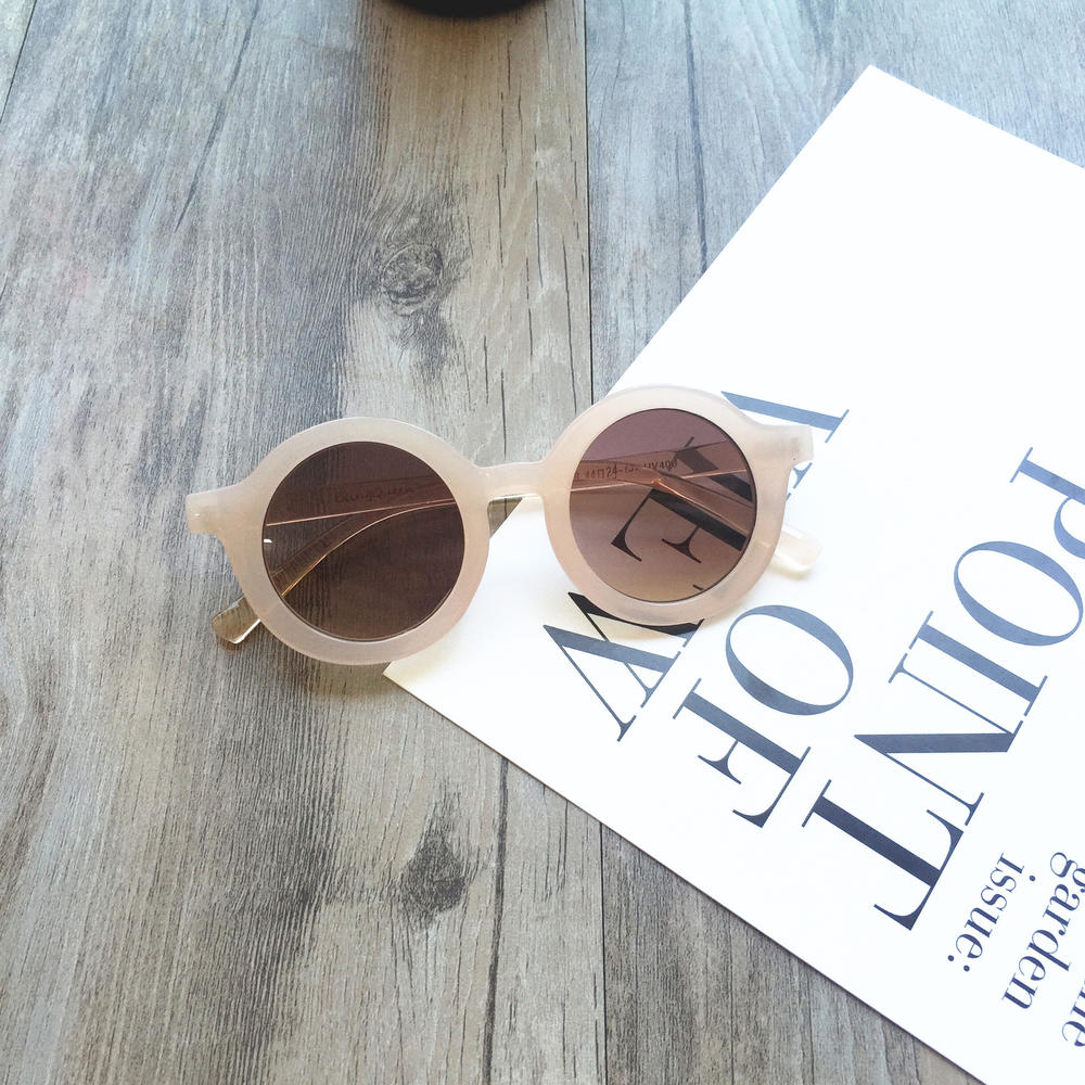 de tendencia, gafas de sol Retro de calle redonda para niños, gafas de sol para exteriores, protección solar con espejo para niñas, nuevas gafas de sol Vintage: 6