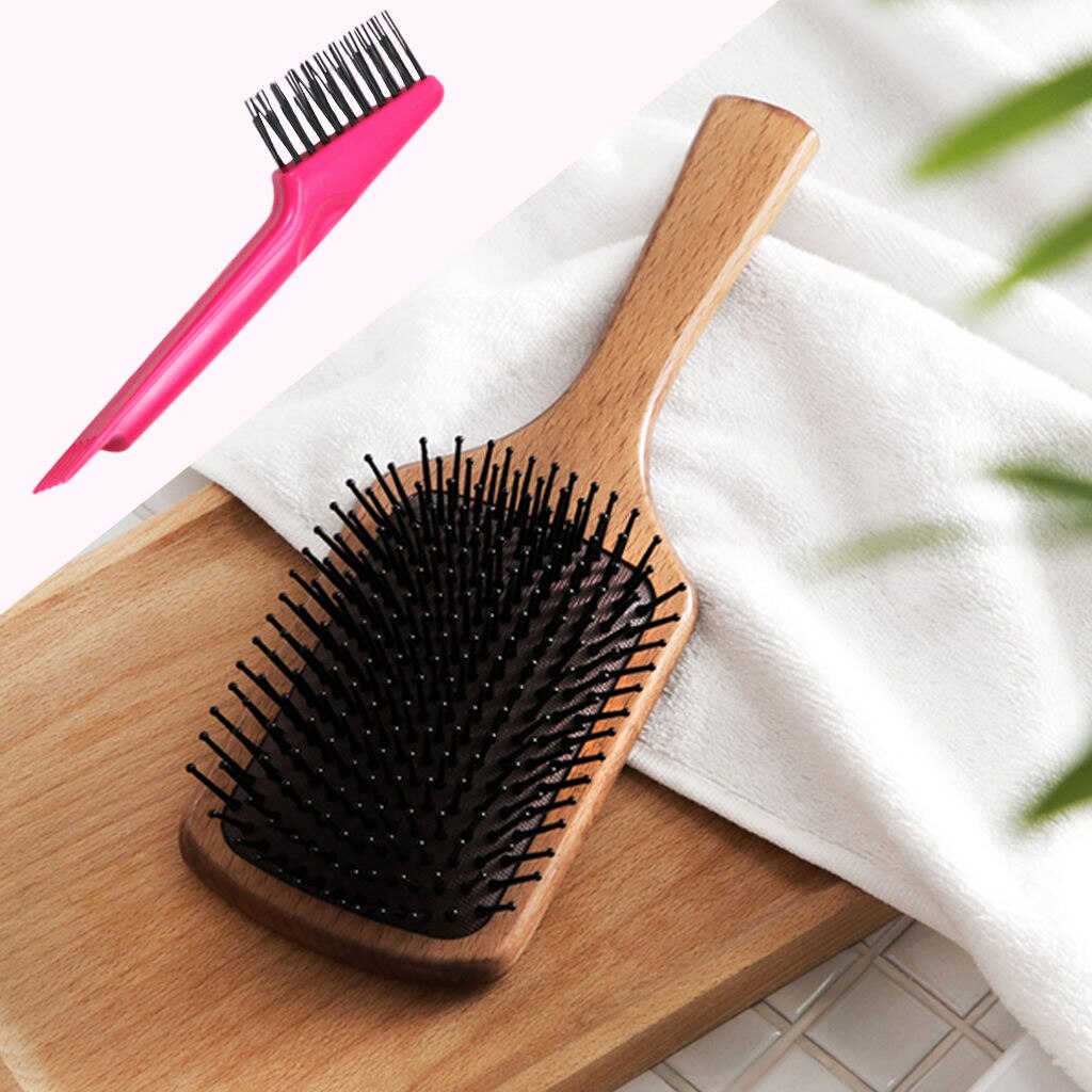 Cepillo de limpieza de pelo de doble cabeza para salón de peluquería, cepillo de pelo embadurado, eliminador de rastrillo, artefacto Personal para el hogar
