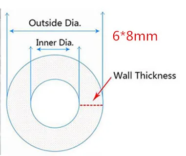 Tubo de silicona transparente de alimentaria, 1M/5M, manguera de goma de silicona, tubos blandos, tubo de silicona Flexible de goma segura