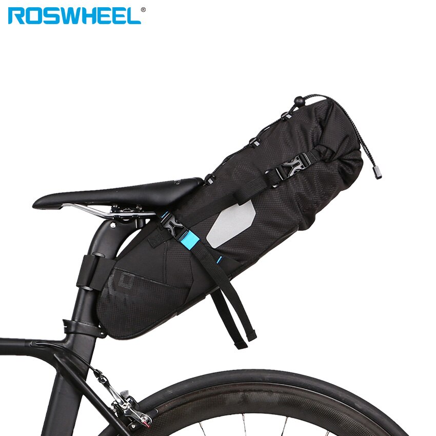 Roswheel Fiets 100% Waterdichte Zadeltas Mtb Fietstas Achterbank Bag Fietstas Cyclus Fietsen Tassen Accessoires 10L: Default Title