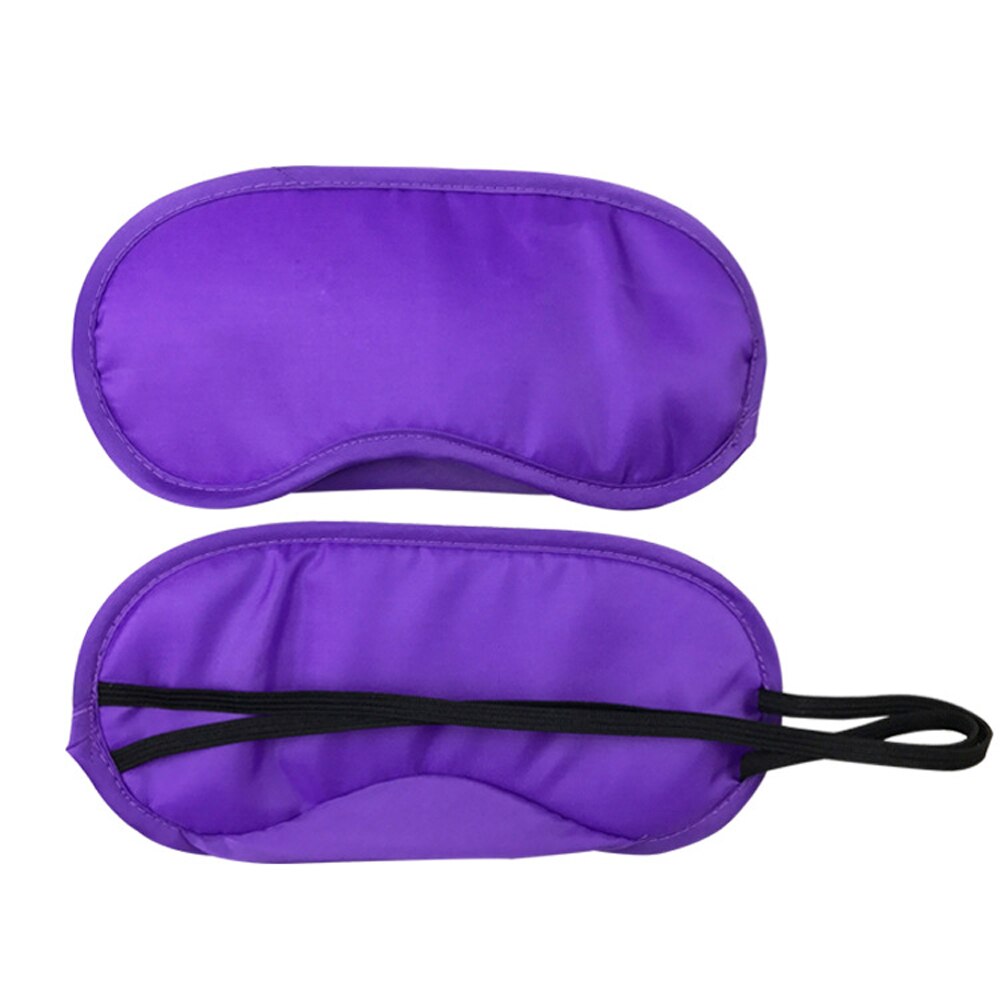 10pcs Soft Sleep Eye Patch Blackout Glasses Fatigue Mitigation Nerve Breathable Cool Travel Sleep Rest Aid Eye Mask Portable: Purple 