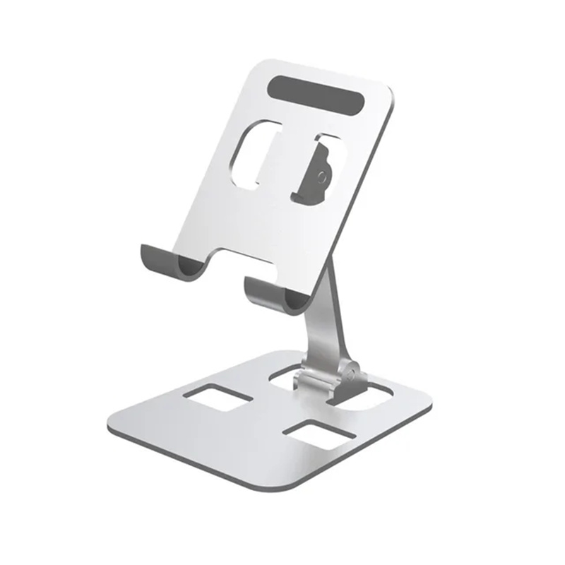 Uniwersalny przenośny uchwyt na tablet ze stopu aluminium do iPada Regulowany, elastyczny, składany, leniwy, stacjonarny stojak na telefon komórkowy na żywo: WHITE