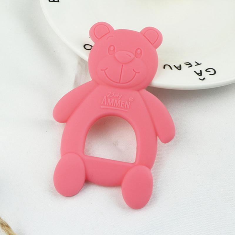 Baby BeißRing Silikon Nette Bär Molaren Stock Baby Jungen Mädchen Zähne Werkzeug Baby neutral Sicher ungiftig Baby Beißringe