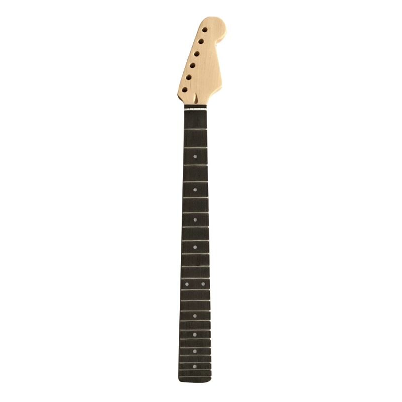 Cuello de guitarra de madera de arce, diapasón de palisandro de borde suave, Kit de mango de guitarra eléctrica,