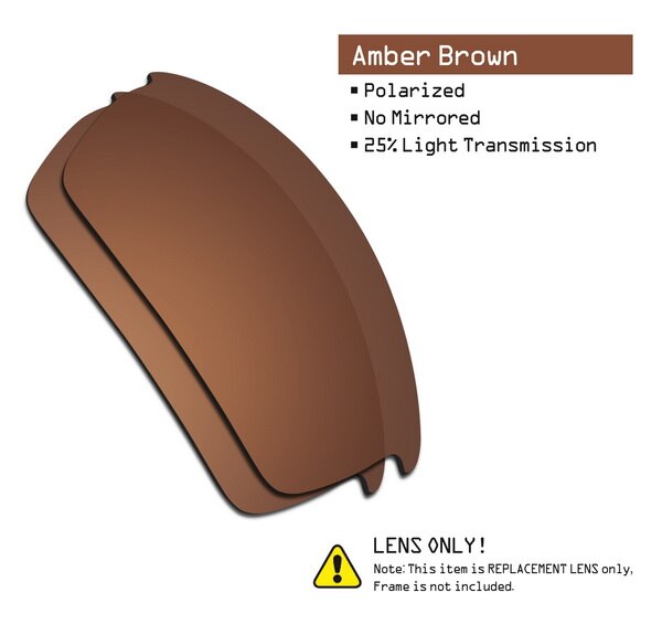 SmartVLT Polarized Replacement Lenses for Oakley Bottlecap Sunglasses - Multiple Options: Amber Brown