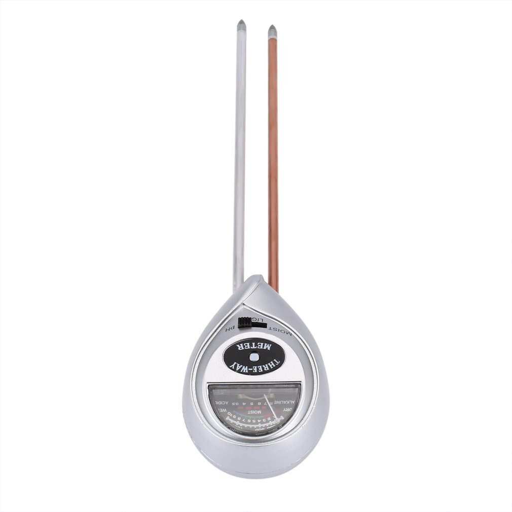 3 In 1 Bodem Hygrometer Bodem Thermometer Ph Meter Vochtmeter En Zon Licht Sonde Multi-Functionele Bodem Hygrometer